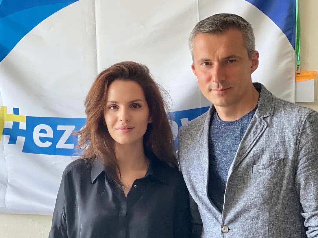 Анна Бон і Олександр Ємець, CEO eZdorovya, після оголошення стратегічного партнерства DeHealth з державною системою e-Health України